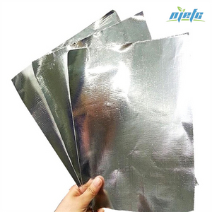 Material aislante Papel de aluminio laminado con tela de fibra de vidrio. 